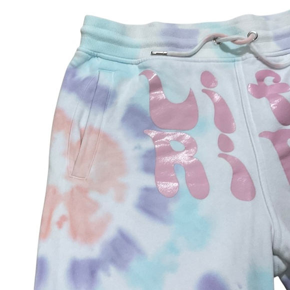 Chris D’Elia Life Rips Tie-Dye Sweat Shorts Size Medium Pastel Pullover Shorts - Picture 5 of 7